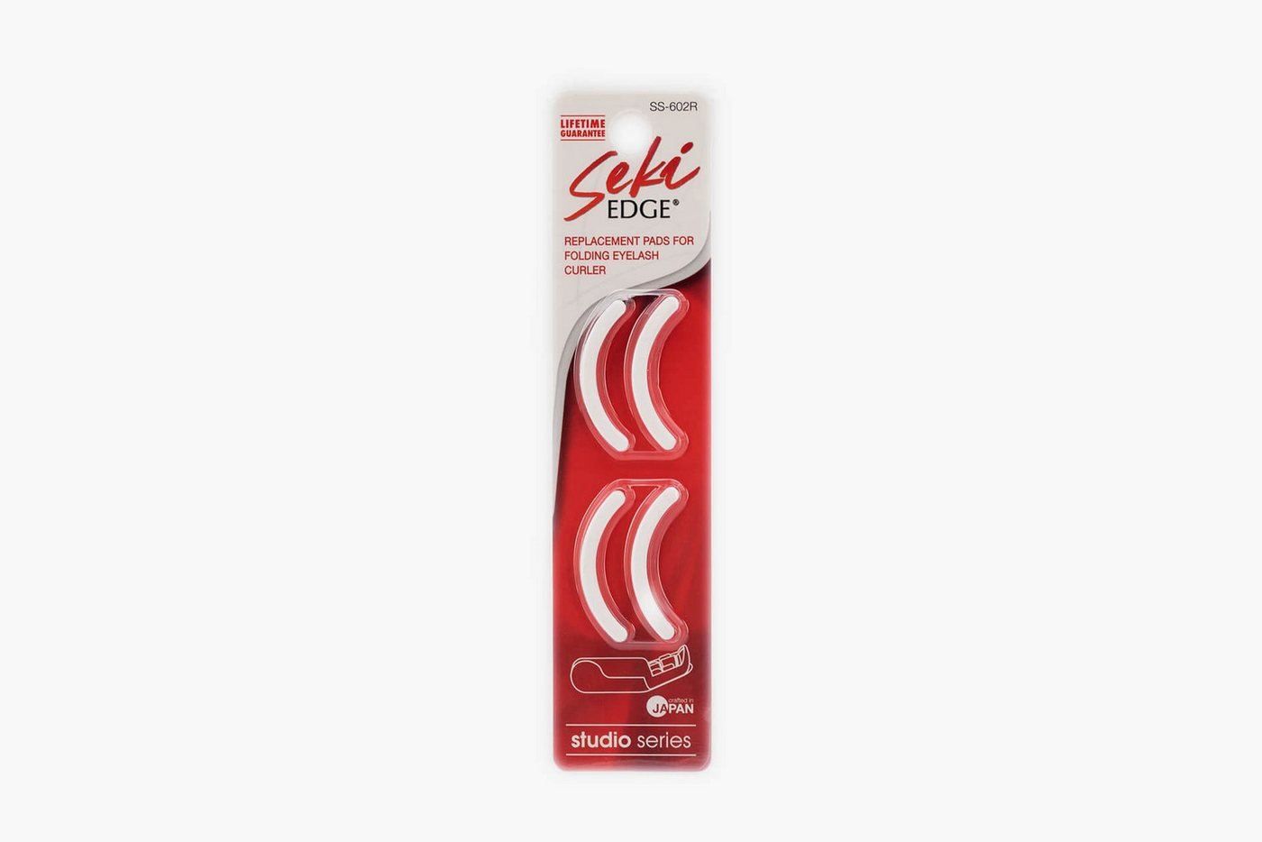 Seki EDGE Wimpernzange Ersatz-Pads für klappbare Wimpernzange SS-602R 3.1x0.2x0.2 cm, handgeschärftes Qualitätsprodukt aus Japan von Seki EDGE