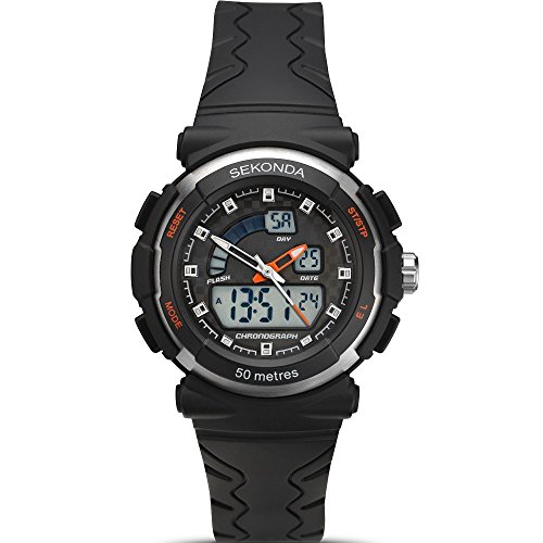 SEKONDA Damen Digital Quarz Uhr mit Plastik Armband 2423.27 von SEKONDA