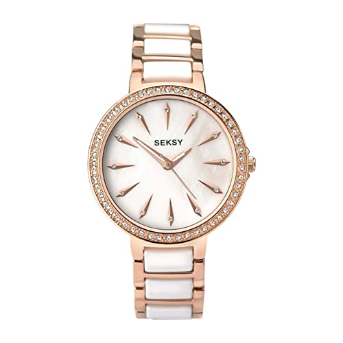 Sekonda Damen Analog Uhr mit Verschiedene Materialien Armband 2220.37 von SEKONDA