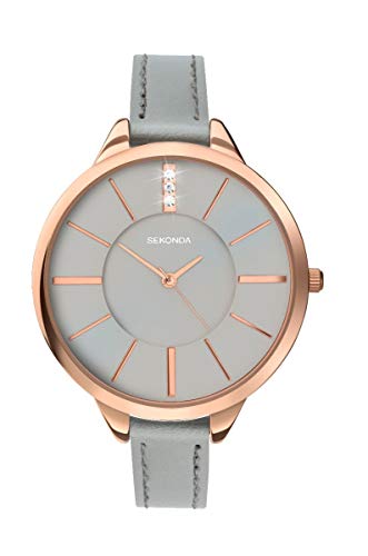 Sekonda Damen-Armbanduhr mit grauem Zifferblatt und grauem Armband 2713 Sekonda Damen-Armbanduhr mit grauem Zifferblatt und grauem Armband 2713 von SEKONDA