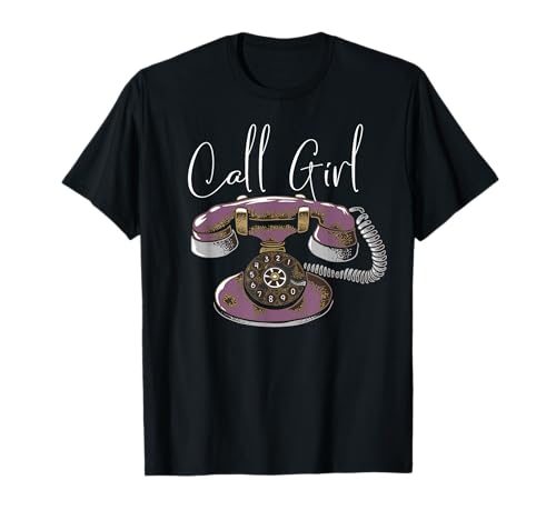 Sekretärin Call Center Telefonistin Call Girl Retro Telefon T-Shirt Sekretärin Call Center Telefonistin Call Girl Retro Telefon T-Shirt von Sekretärin Büro Telefon Job Geschenk Outfits