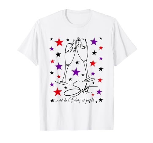 Sekt Sektgläser Sektlaune - Sekttrinker Sektliebhaber Frauen T-Shirt von Sektgeschenke für Frauen Sekttrinker Sektliebhaber