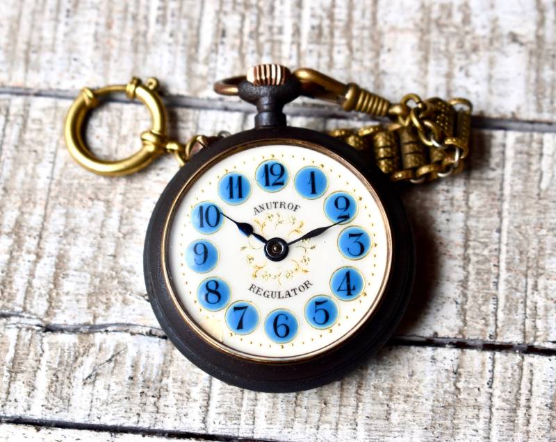 Antike Roskopf Patent Taschenuhr Sammler Mit Kette Antike Roskopf Patent Taschenuhr Sammler Mit Kette von SekulidisAntiques