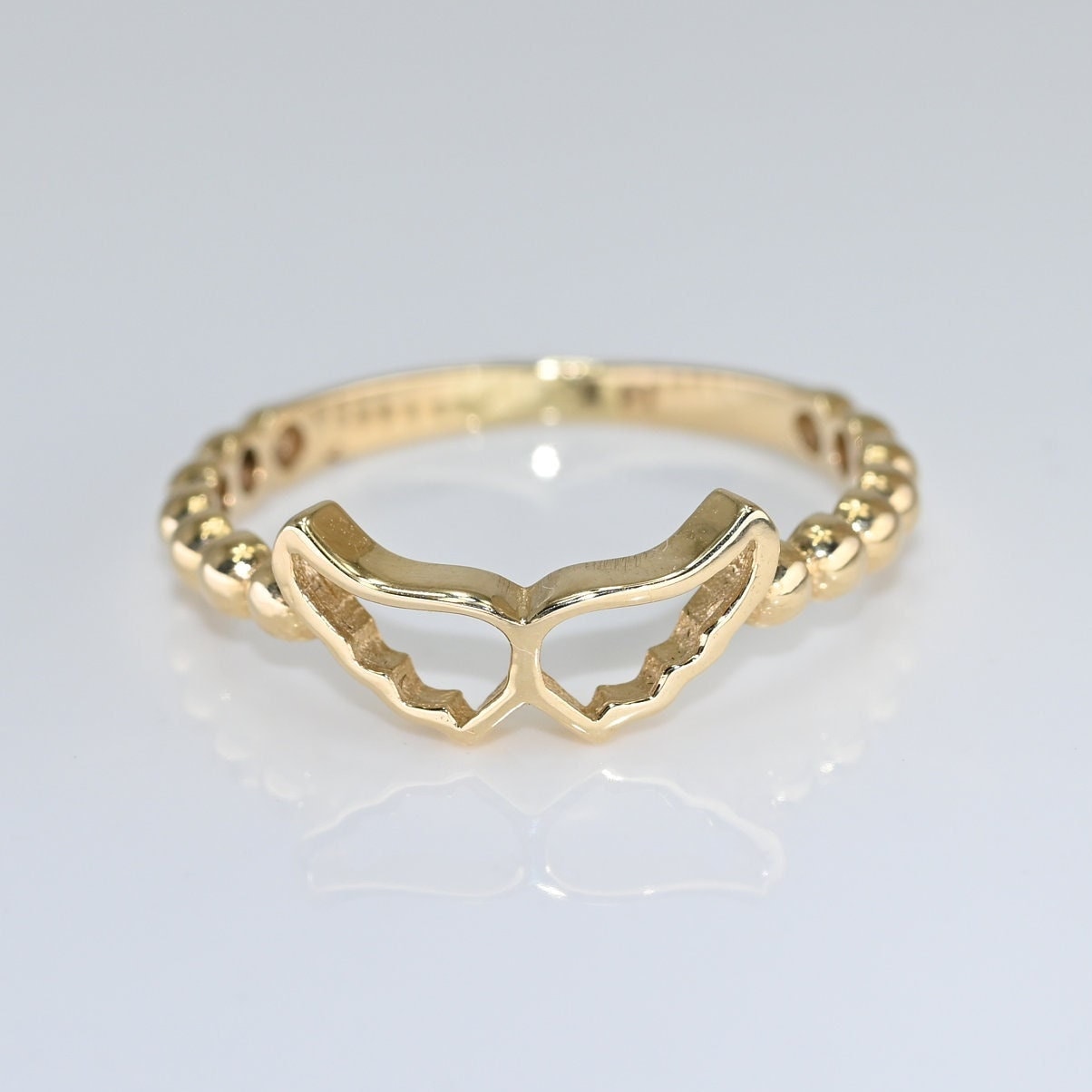 Gold Engel Flügel Ring/Schutzengel Aus Für Sie Handgemachter Feiner Schmuck Von Selanica von SelanicaFineJewelry