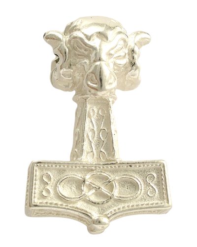 celtic field - Anhänger Thors Hammer Widderkopf Sterlingsilber von Selbiger - celtic field