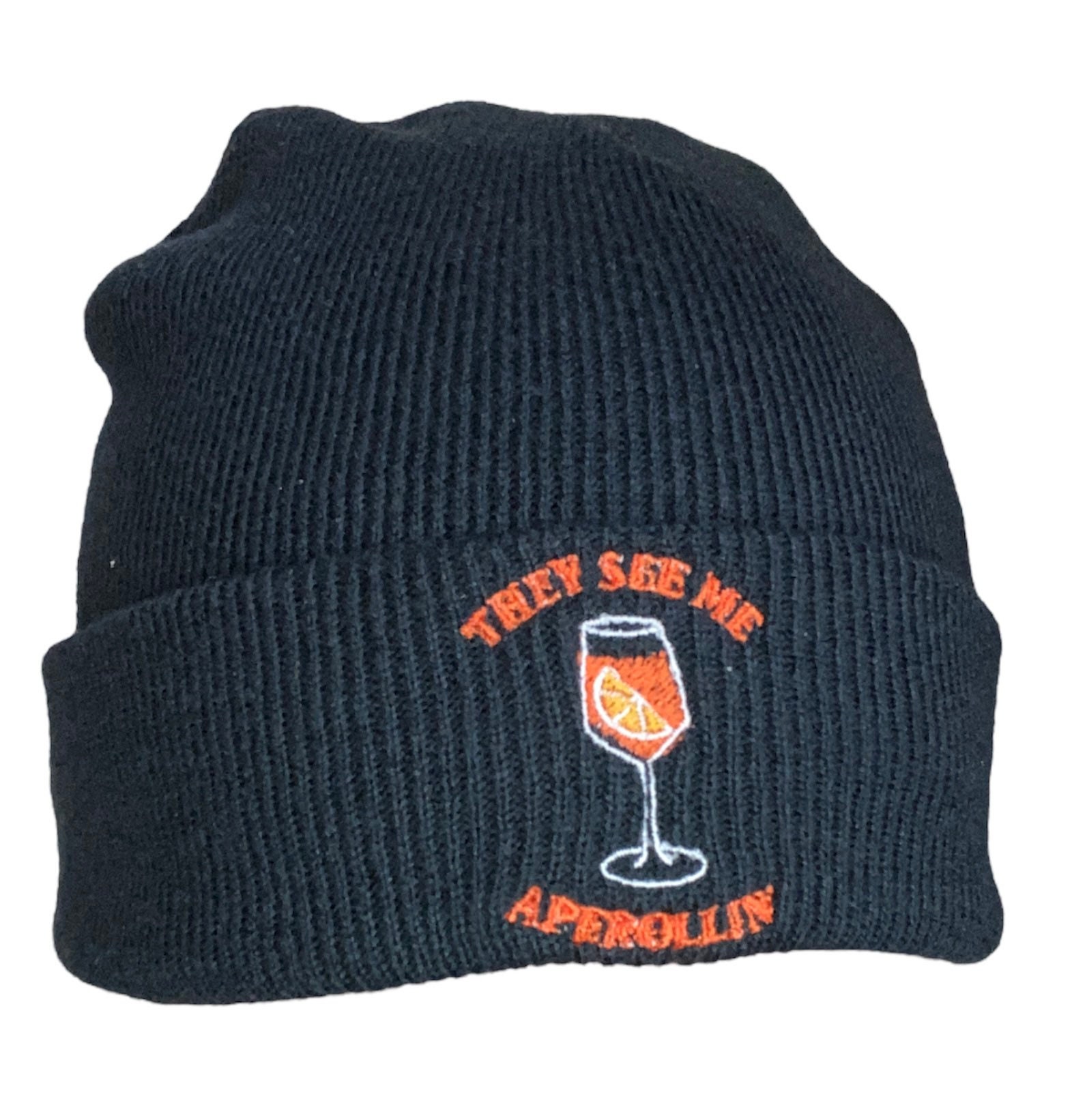 Individuelle Bestickte Beanie They See Me Aperollin' Individuelle Bestickte Beanie They See Me Aperollin' von SelbstbesticktJL