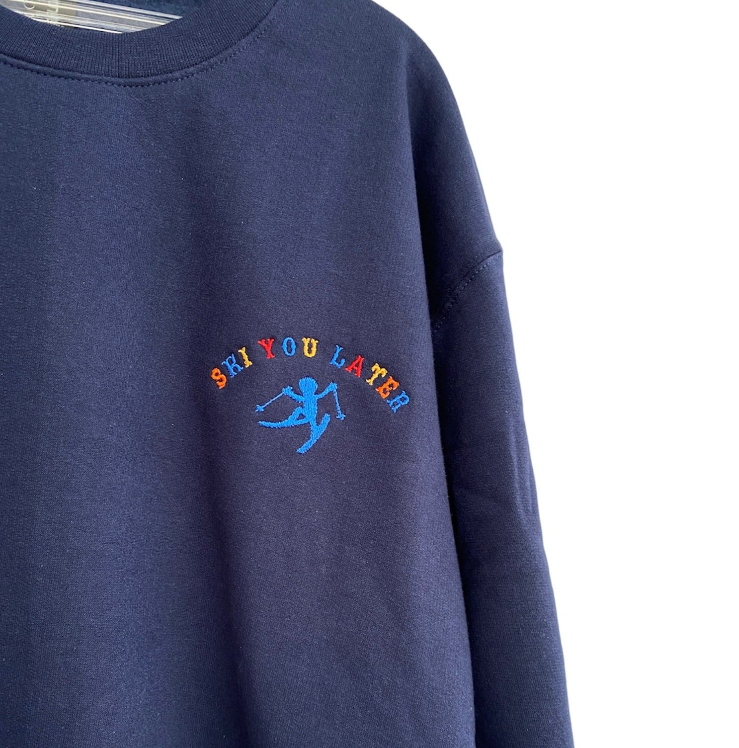 Vintage Ski Sweater Bestickt You Later Crewneck Pullover Vintage Ski Sweater Bestickt You Later Crewneck Pullover von SelbstbesticktJL