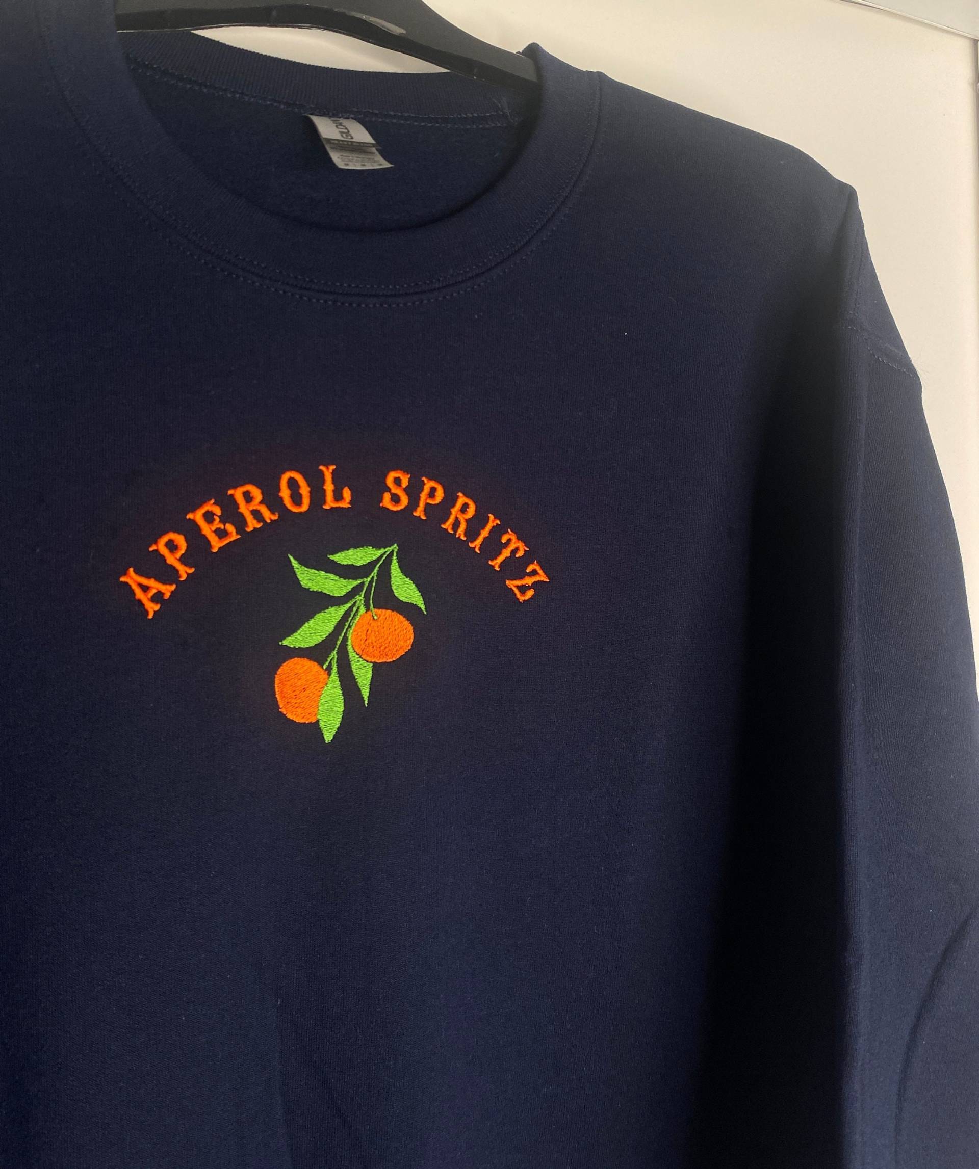 Vintage Sweatshirt/ Aperol Spritz Sweater, Bestickter Pullover, Crewneck, Alkohol, Geschenk Valentinstag Frau Und Mann Vintage Sweatshirt/ Aperol Spritz Sweater, Bestickter Pullover, Crewneck, Alkohol, Geschenk Valentinstag Frau Und Mann von SelbstbesticktJL