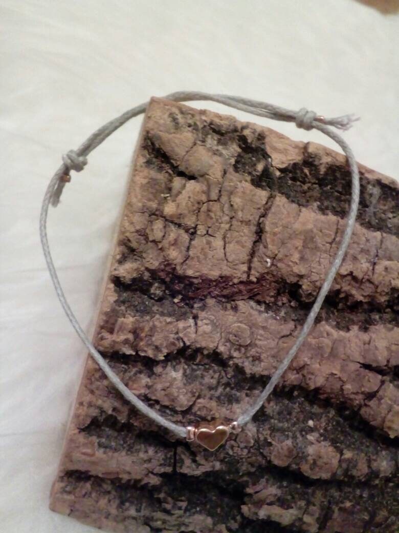 Handemade Armband Grau Für Einen Lieben Menschen, Freundin, Mutter, Tochter Oder Ein Selber von SelbstgemachtArt