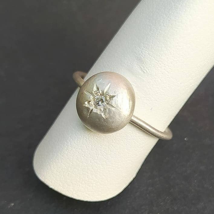 Solitärring Aus Silber „Lux Vitae" Argento925 Mit Stein Ring Kleiner Silber925 von SeleSofiaJewels