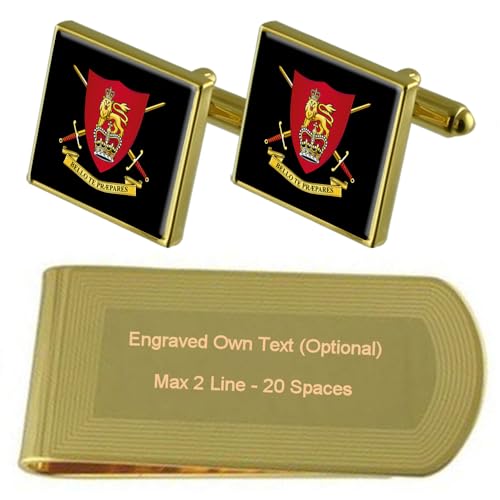 Geldscheinklammer-Set mit Gravur "Army Initial Training Group", Einheitsgröße, Messing, Kein Edelstein von Select Gifts