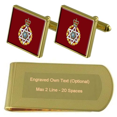 Select Gifts Geldscheinklammer-Set mit Gravur "Army Royal Chaplain's Jüdisches Abzeichen" von Select Gifts