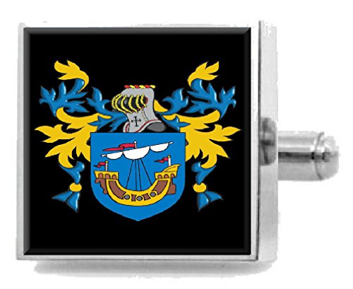 Select Gifts Hyatt Schottland Heraldik Wappen Sterling Silber Manschettenknöpfe Graviert Nachricht Box von Select Gifts