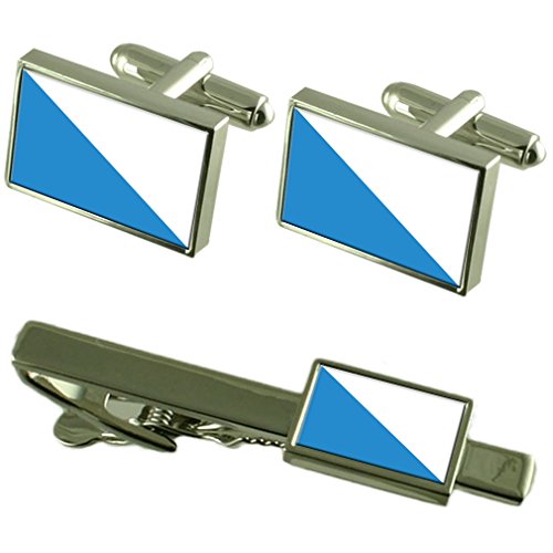 Select Gifts Stadt Zürich Schweiz Flagge Manschettenknöpfe Krawattenklammer Box Geschenk Set Select Gifts Stadt Zürich Schweiz Flagge Manschettenknöpfe Krawattenklammer Box Geschenk Set von Select Gifts
