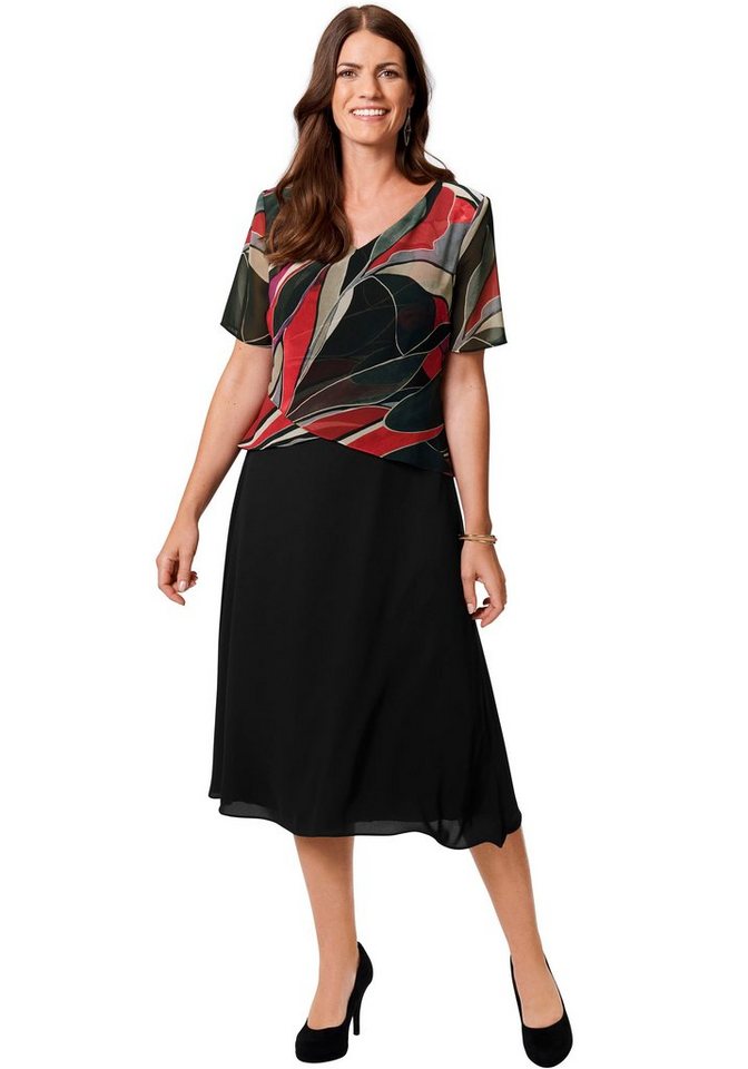 select! By Hermann Lange Blusenkleid mit gemusterter Bluse von Select! by Hermann Lange
