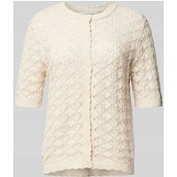 Selected Femme Cardigan mit 1/2-Arm Modell 'SOFIA' in Offwhite, Größe XL von Selected Femme