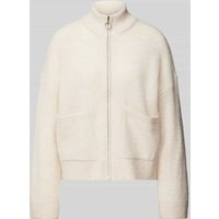 Selected Femme Cardigan mit durchgehendem Reißverschluss Modell 'SIA' in Sand, Größe M von Selected Femme