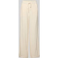 Selected Femme High Waist Hose aus Viskose-Leinen-Mix Modell 'VIVA-GULIA' in Sand, Größe 40 von Selected Femme