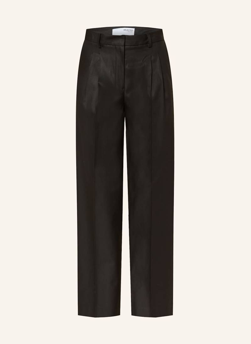 Selected Femme Marlenehose schwarz von Selected Femme