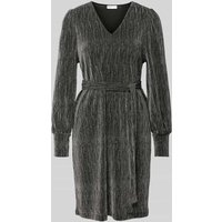 Selected Femme Knielanges Kleid mit V-Ausschnitt Modell 'ANITA AGNETHE' in Silber, Größe S von Selected Femme