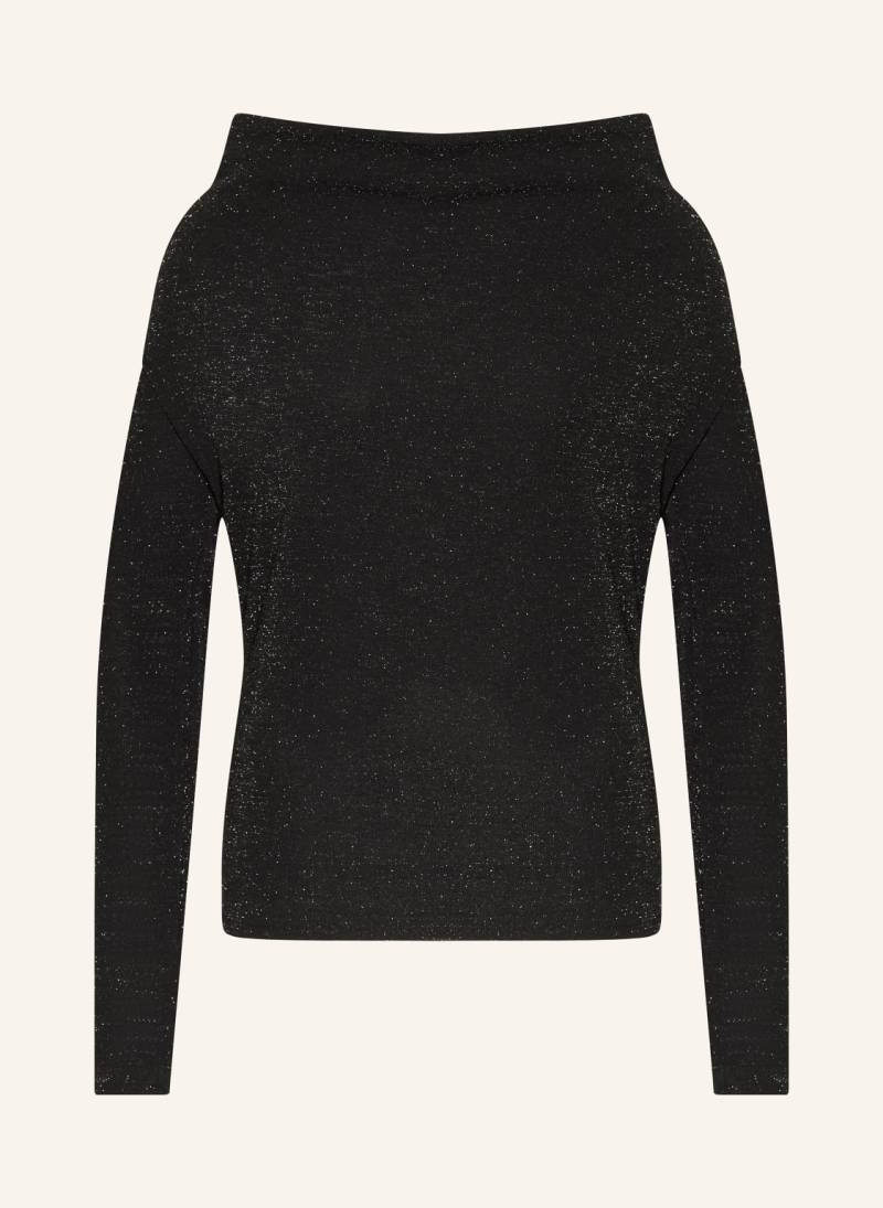 Selected Femme Longsleeve Mit Glitzergarn schwarz von Selected Femme