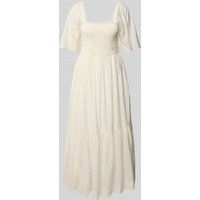 Selected Femme Maxikleid mit Smok-Details Modell 'DORA' in Offwhite, Größe 42 Selected Femme Maxikleid mit Smok-Details Modell 'DORA' in Offwhite, Größe 42 von Selected Femme