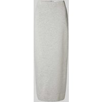 Selected Femme Maxirock mit Gehschlitz Modell 'JAMILA' in Hellgrau Melange, Größe L von Selected Femme