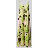 Selected Femme Maxikleid mit Allover-Print Modell 'HELINDA' in Neon Gruen, Größe 40 von Selected Femme