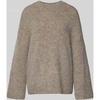 Selected Femme Oversized Strickpullover aus Alpaka-Mix Modell 'GABRIELLA' in Dunkelgrau, Größe M von Selected Femme
