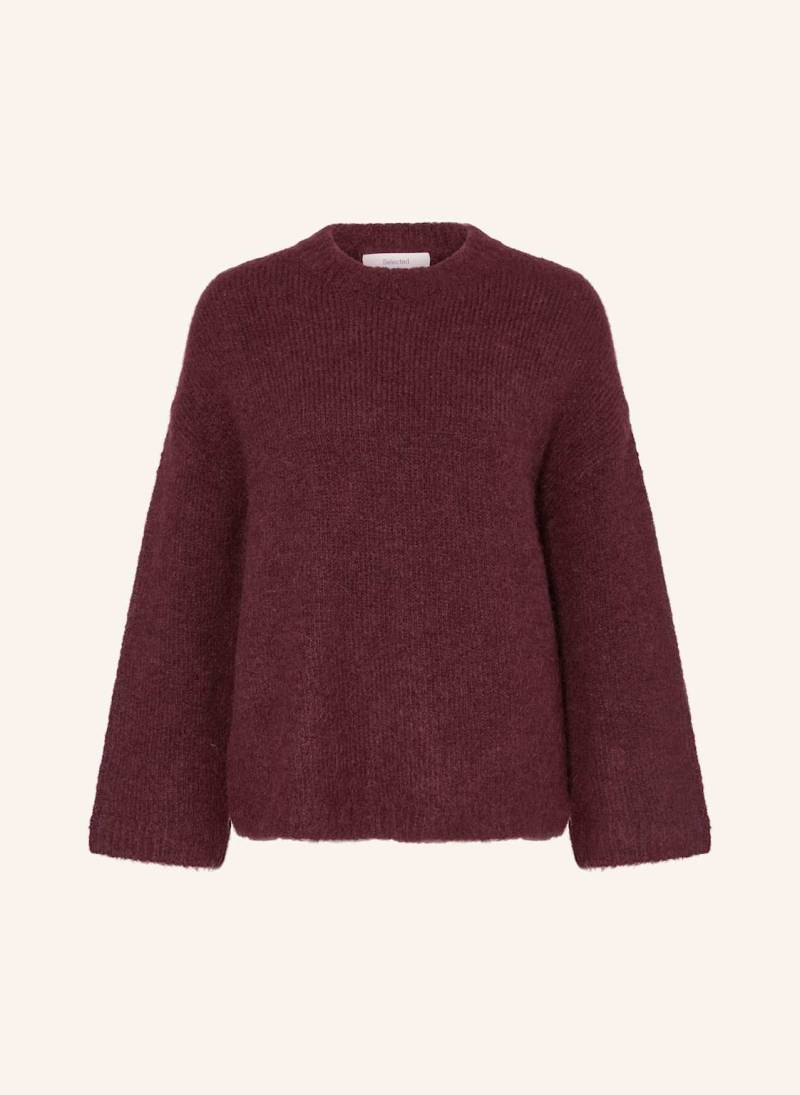 Selected Femme Pullover Mit Alpaka rot von Selected Femme