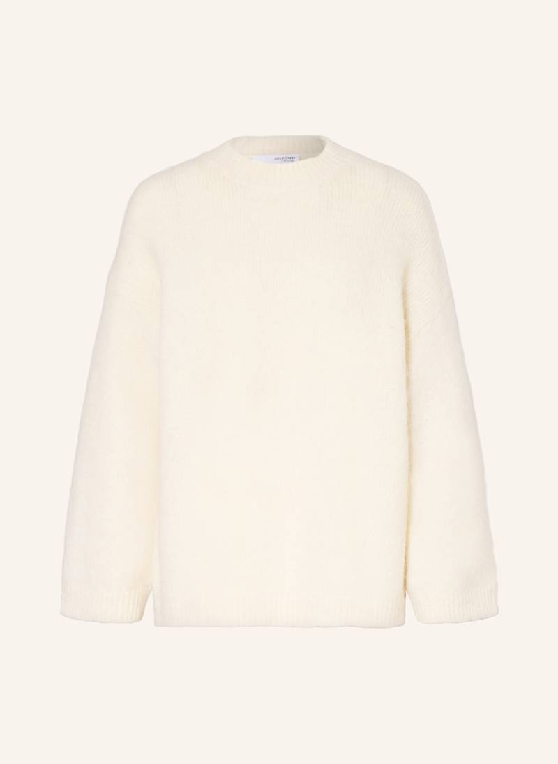 Selected Femme Pullover Mit Alpaka weiss von Selected Femme