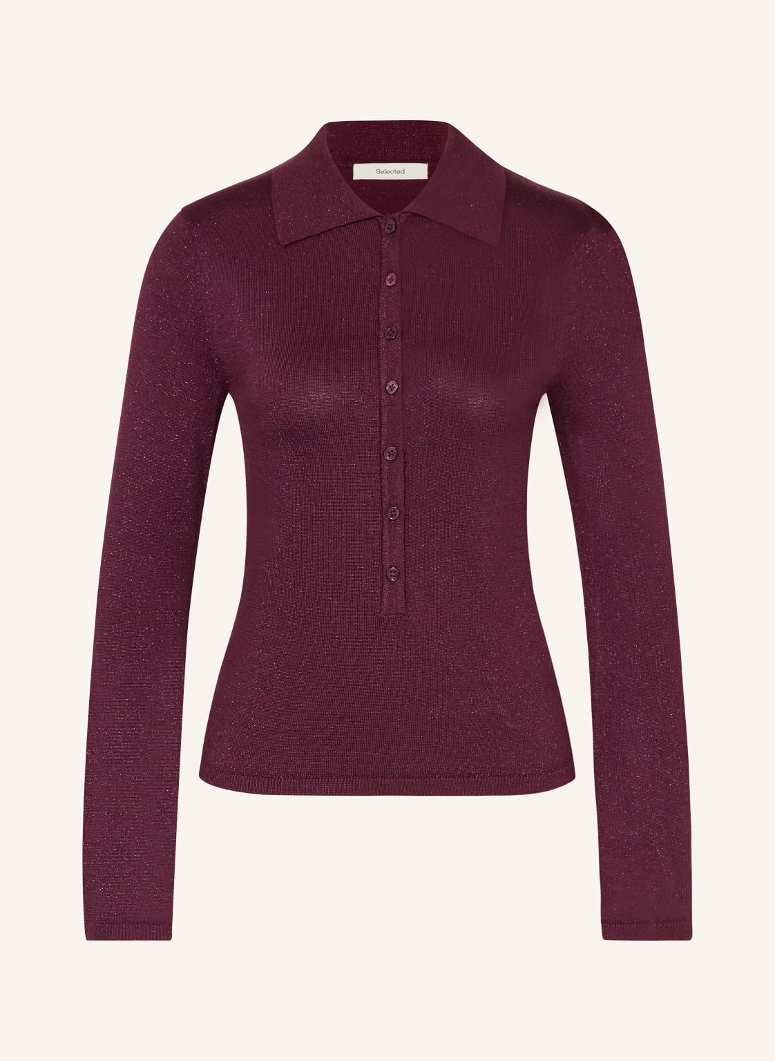 Selected Femme Pullover Mit Glitzergarn rot von Selected Femme