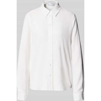 Selected Femme Regular Fit Bluse aus Viskose-Leinen-Mix Modell 'VIVA' in Offwhite, Größe 40 von Selected Femme