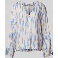 Selected Femme Regular Fit Bluse aus Viskose mit V-Ausschnitt Modell 'BAELA' in Offwhite, Größe 40 von Selected Femme