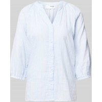 Selected Femme Regular Fit Bluse mit V-Ausschnitt Modell 'ALBERTA' in Hellblau, Größe 42 von Selected Femme