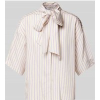 Selected Femme Regular Fit Blusenshirt mit Schleifen-Detail Modell 'LANA JUNO' in Offwhite, Größe 38 von Selected Femme