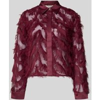 Selected Femme Regular Fit Hemdbluse in semitransparenter Optik Modell 'MYLINE' in Pflaume, Größe 38 Selected Femme Regular Fit Hemdbluse in semitransparenter Optik Modell 'MYLINE' in Pflaume, Größe 38 von Selected Femme