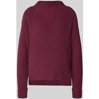 Selected Femme Regular Fit Strickpullover aus Baumwoll-Mix Modell 'SELMA' in Pflaume, Größe S von Selected Femme