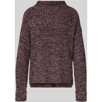 Selected Femme Regular Fit Strickpullover aus Baumwoll-Mix Modell 'SELMA' in Pflaume, Größe S von Selected Femme