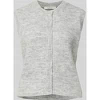 Selected Femme Regular Fit Strickweste aus Woll-Mix Modell 'LULU' in Hellgrau, Größe XS von Selected Femme