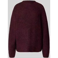 Selected Femme Relaxed Fit Strickpullover aus Woll-Mix Modell 'SIA' in Pflaume, Größe XS von Selected Femme