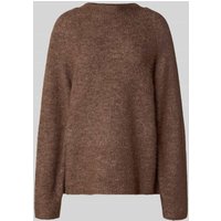 Selected Femme Relaxed Fit Strickpullover aus Woll-Mix Modell 'SIA' in Taupe, Größe L von Selected Femme