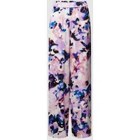 Selected Femme Stoffhose aus reiner Viskose mit Allover-Muster Modell 'THEA' in Pink Melange, Größe 36 von Selected Femme