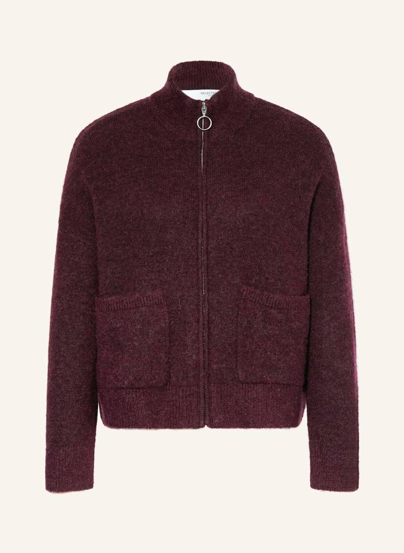 Selected Femme Strickjacke Mit Alpaka rot von Selected Femme