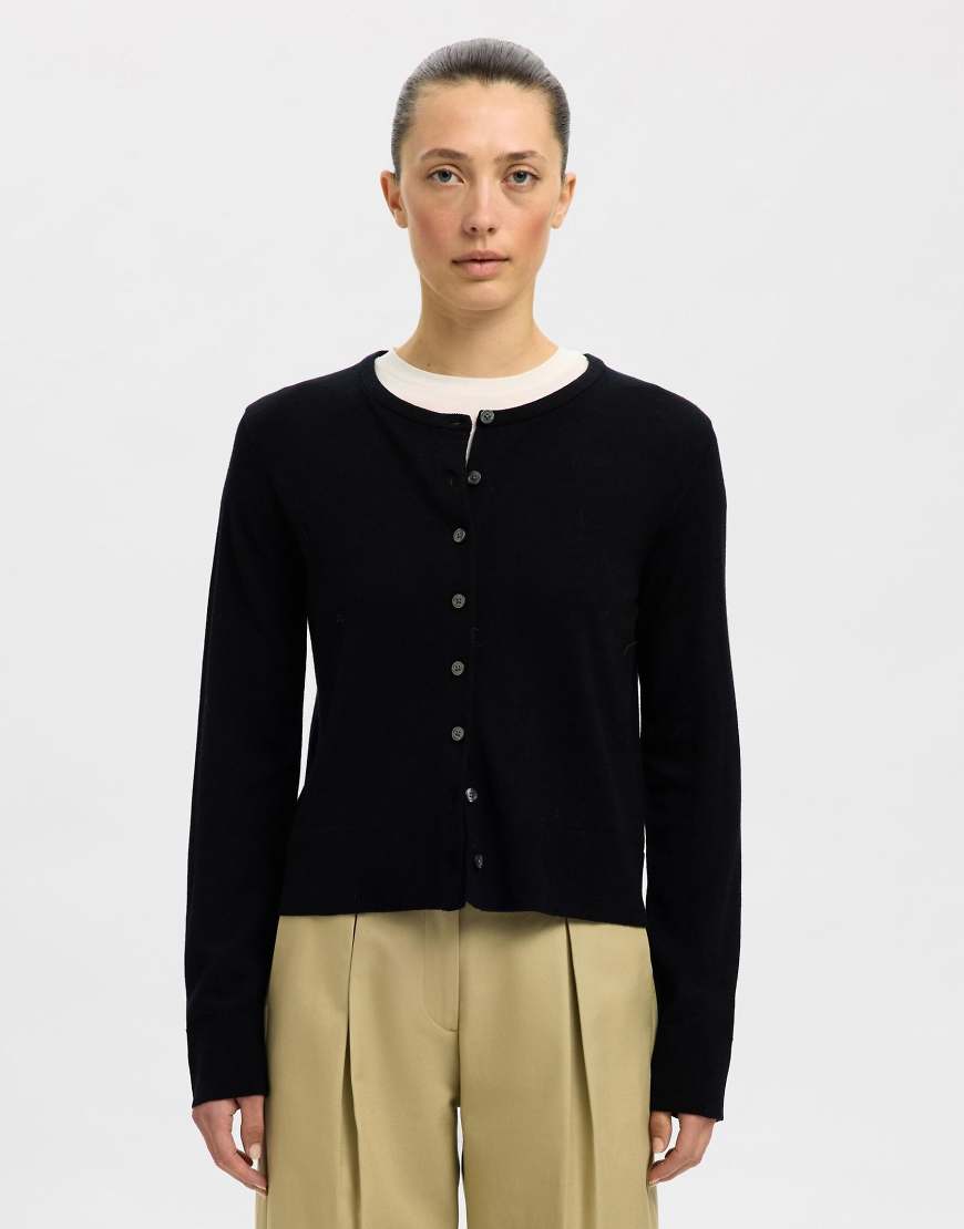 Selected Femme - Strickjacke in Schwarz von Selected Femme