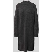 Selected Femme Strickkleid mit Stehkragen Modell 'LULU' in Anthrazit, Größe L von Selected Femme