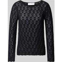 Selected Femme Strickpullover mit Rundhalsausschnitt Modell 'NIVA' in Black, Größe M von Selected Femme