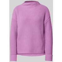 Selected Femme Strickpullover mit Stehkragen Modell 'SELMA' in Fuchsia, Größe XL von Selected Femme