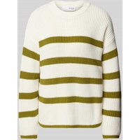 Selected Femme Strickpullover mit überschnittenen Schultern Modell 'BLOOMIE' in Oliv, Größe M von Selected Femme