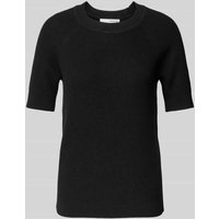 Selected Femme Strickshirt mit Rundhalsausschnitt Modell 'SLFELINNA' in Black, Größe XL von Selected Femme